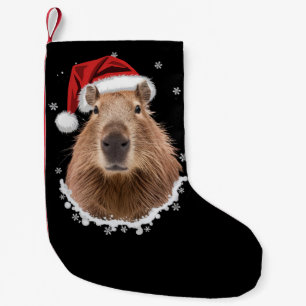 Capybara Funny Christmas  Small Christmas Stocking