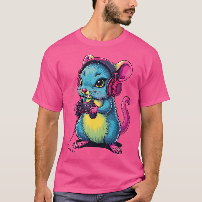 Capybara Funny Video Games Capybara T-Shirt (Front)