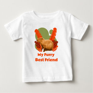 Capybara Furry Best Friend Tropical Animal Baby T-Shirt