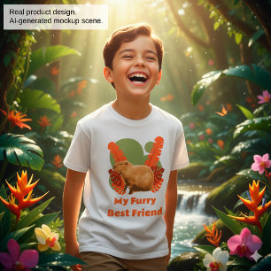 Capybara Furry Best Friend Tropical Animal T-Shirt