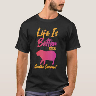 Capybara Giant Rodent For gentle coconut 1 T-Shirt