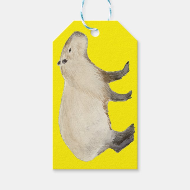 Capybara Gift Tags (Front)