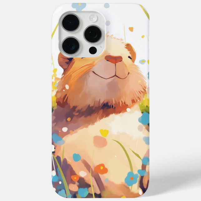 Capybara Grassy Naptime Case-Mate iPhone Case (Back)