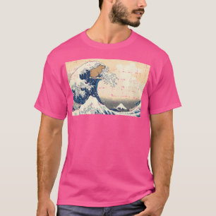Capybara Great Wave Kanagawa Japanese T-Shirt
