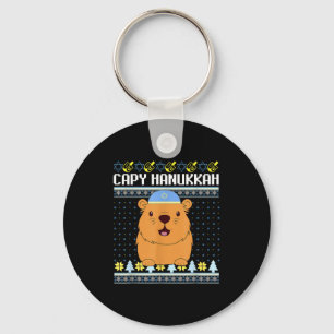 Capybara Hanukkah Capy Hanukkah Chanukah Jewish Ki Key Ring
