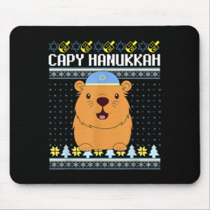 Capybara Hanukkah Capy Hanukkah Chanukah Jewish Ki Mouse Pad