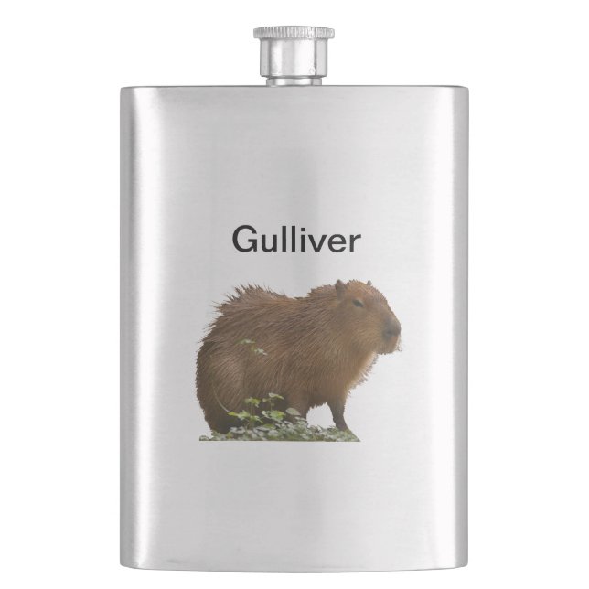 Capybara Hip Flask (Front)