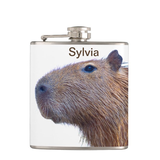Capybara Hip Flask (Front)