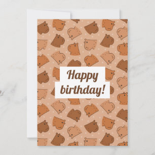 Capybara Holiday Card