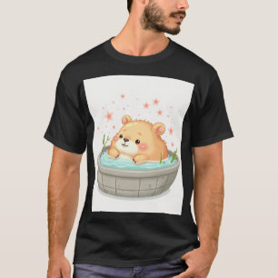 Capybara Hot Tub Relaxation Chill Vibes Spa Day Co T-Shirt