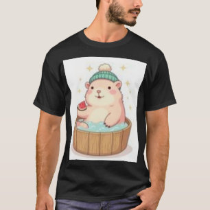 Capybara Hot Tub Relaxation Spa Day Bubble Bath Ch T-Shirt