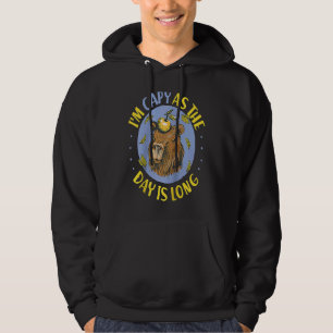Capybara I'm Capy As The Day Is Long Raglan Baseba Hoodie