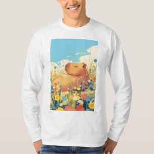 Capybara in a Field of Dreams T-Shirt