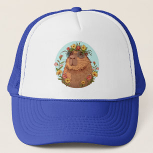 Capybara in sunglasses Summertime Trucker Hat