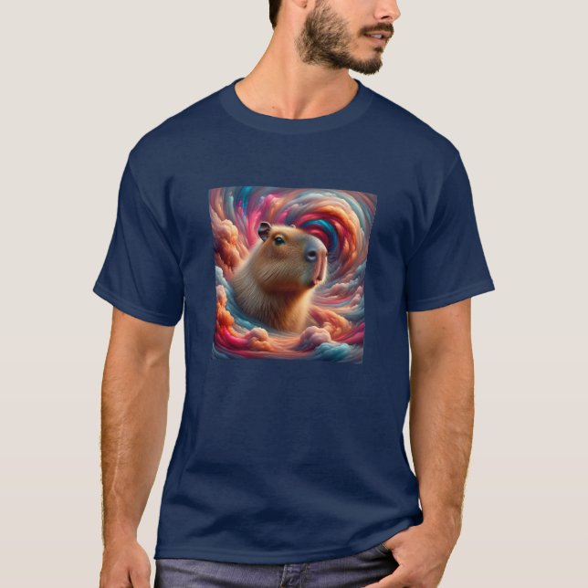 Capybara in the Clouds T-Shirt (Front)