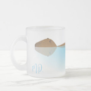 Capybara & Initials Frosted Mug