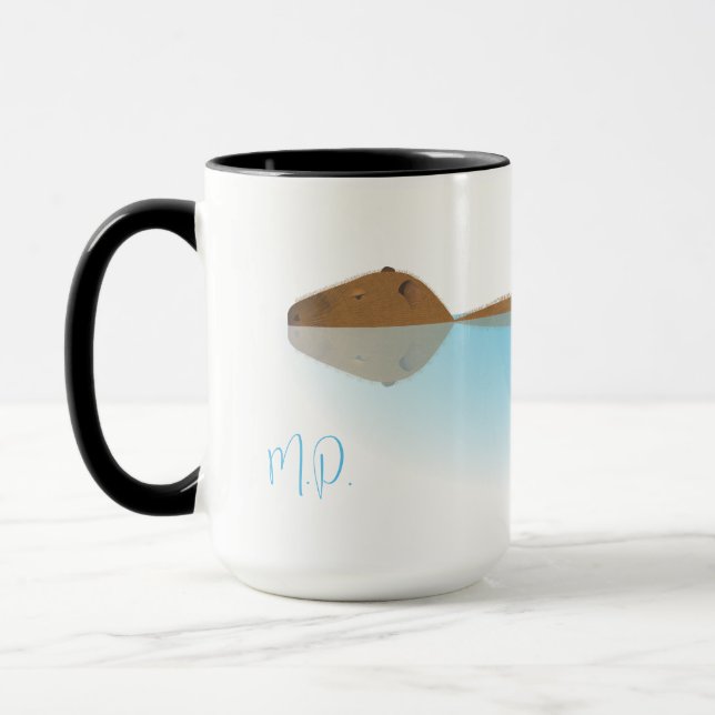 Capybara & Initials Mug  (Left)