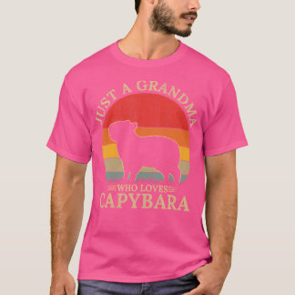 Capybara Just A Grandma Who Loves Capybara T-Shirt