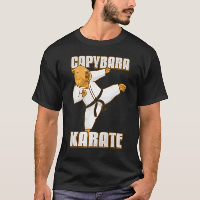 Capybara Karate Gi T-Shirt (Front)