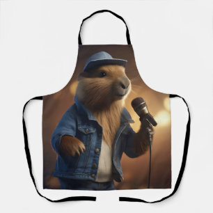 Capybara Keith Country Western Singer,  Apron