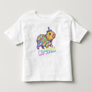 Capybara Kid Core Colorful Art Y2Ktype Toddler T-Shirt