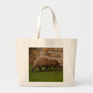 capybara large tote bag