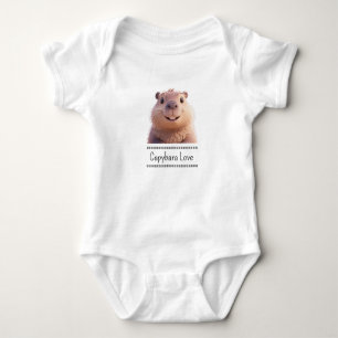 Capybara Love Baby Bodysuit