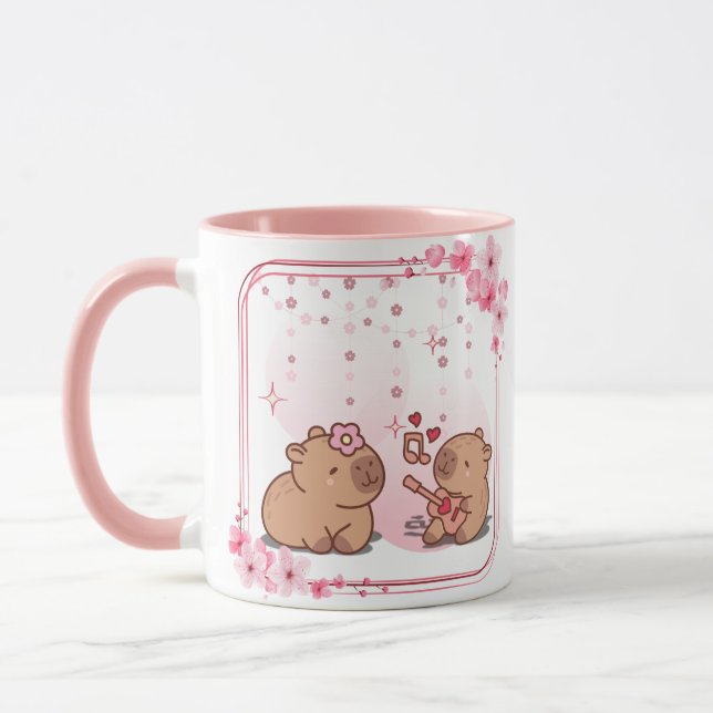 Capybara Love Coffee Mug (Left)