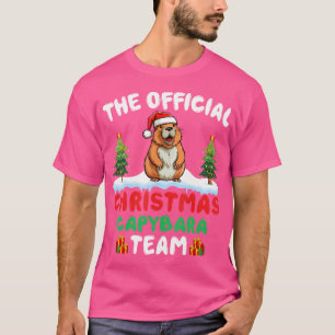 Capybara Lover Santa Hat Xmas Tree Christmas Capyb T-Shirt