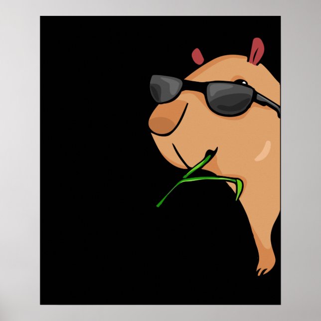 Capybara Lover Women Capybara Gift Men Capybara Poster (Front)