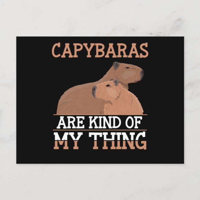 Capybara Lover Women Men Animal Love Postcard (Front)