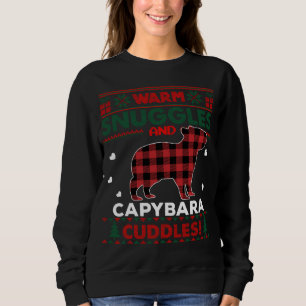 Capybara Lovers Cute Pajama Horse Ugly Christmas S Sweatshirt