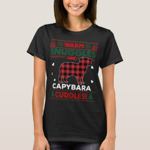Capybara Lovers Cute Pajama Horse Ugly Christmas S T-Shirt