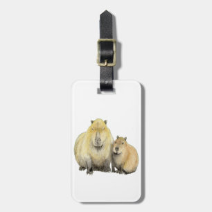 Capybara Luggage Tag