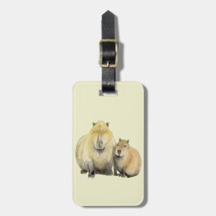 Capybara Luggage Tag