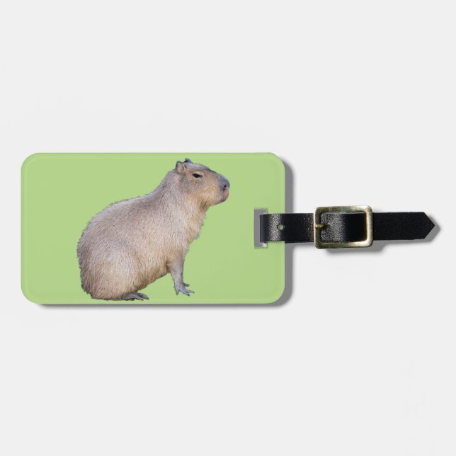 Capybara Luggage Tag (Front Horizontal)