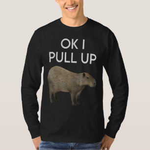 Capybara  Meme Pull Up Cute Animal Rodents  Mammal T-Shirt