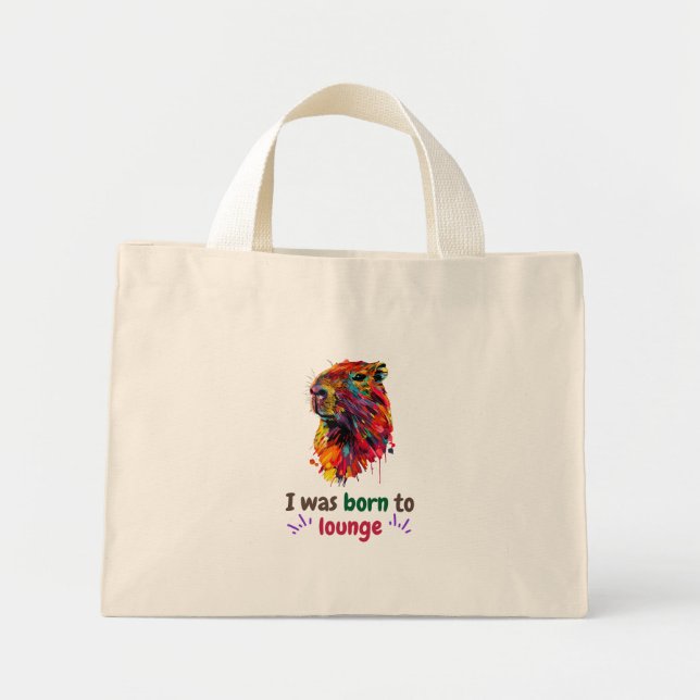 Capybara Mini Tote Bag (Front)
