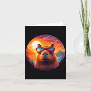 Capybara Mountain Nature Animal Wildlife Forest Ou Card