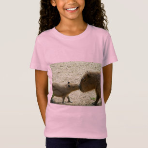 Capybara Mum and Baby T-Shirt