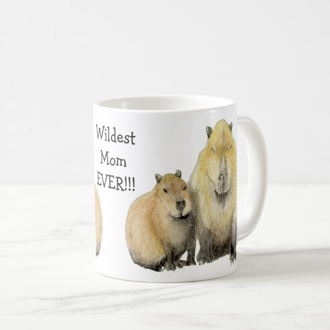 Capybara Mum Coffee Mug (Front Right)