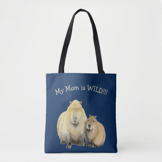 Capybara Mum Tote Bag (Front)