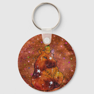 Capybara named Dream Key Ring