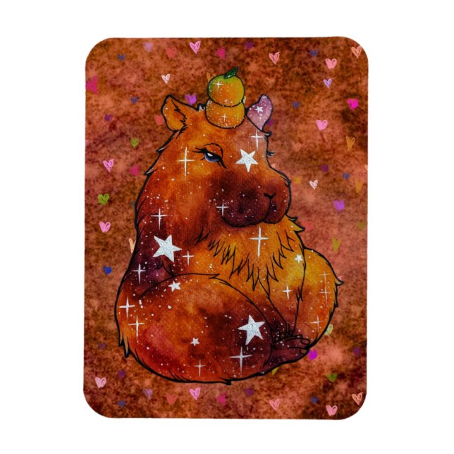Capybara named Dream Magnet (Vertical)