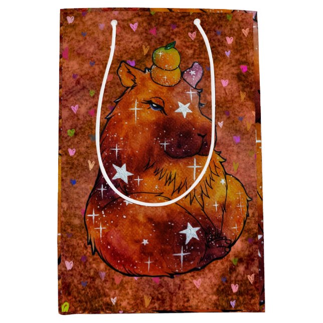 Capybara named Dream Medium Gift Bag (Front)