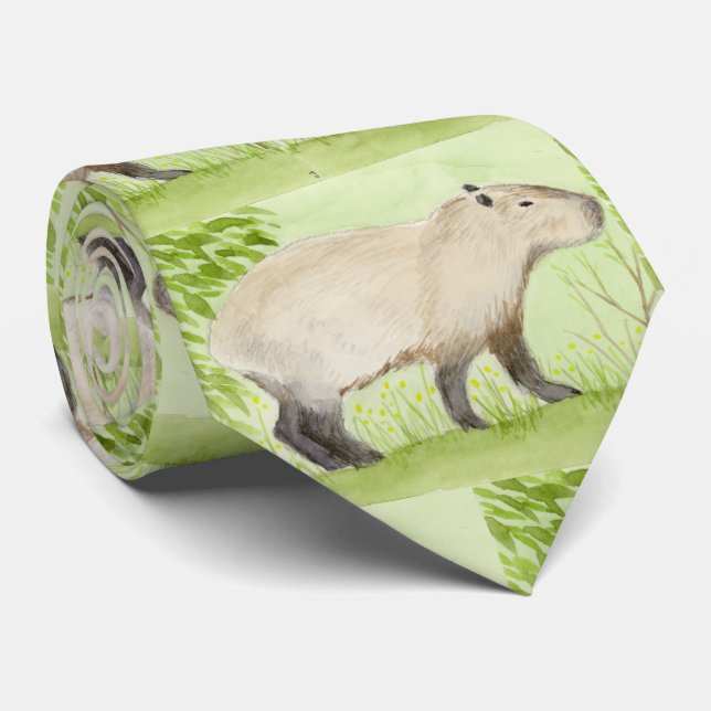 Capybara Neck Tie (Rolled)
