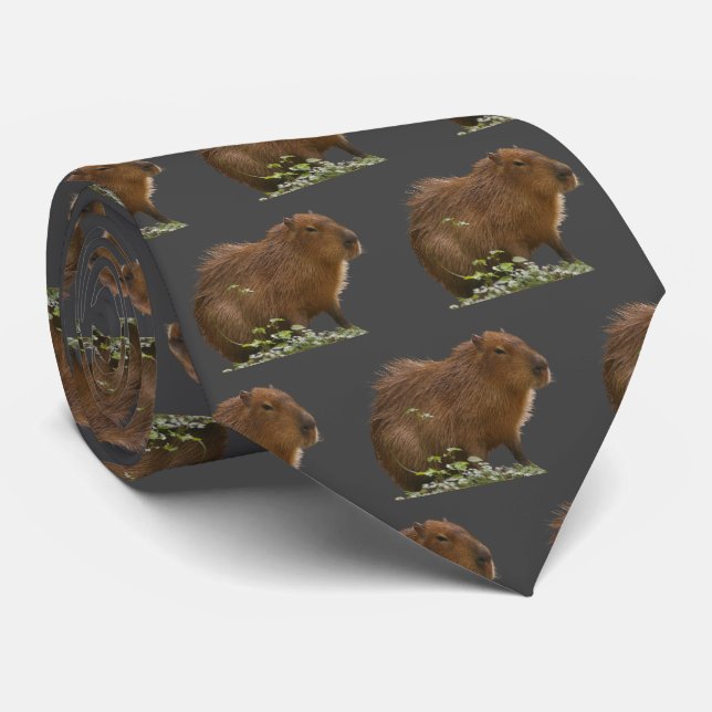 Capybara Neck Tie (Rolled)