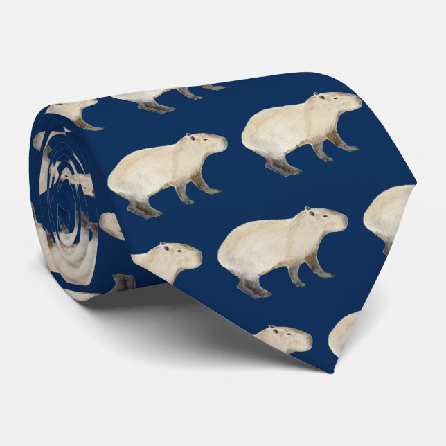 Capybara Neck Tie (Rolled)
