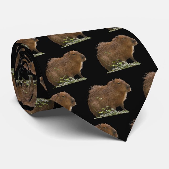 Capybara Neck Tie (Rolled)