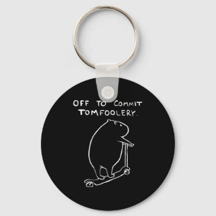 Capybara Off To Commit Tomfoolery  Key Ring